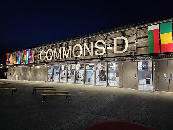 大阪・関西万博共同館/Commons-D内のホンジュラスの展示ブースにおいて